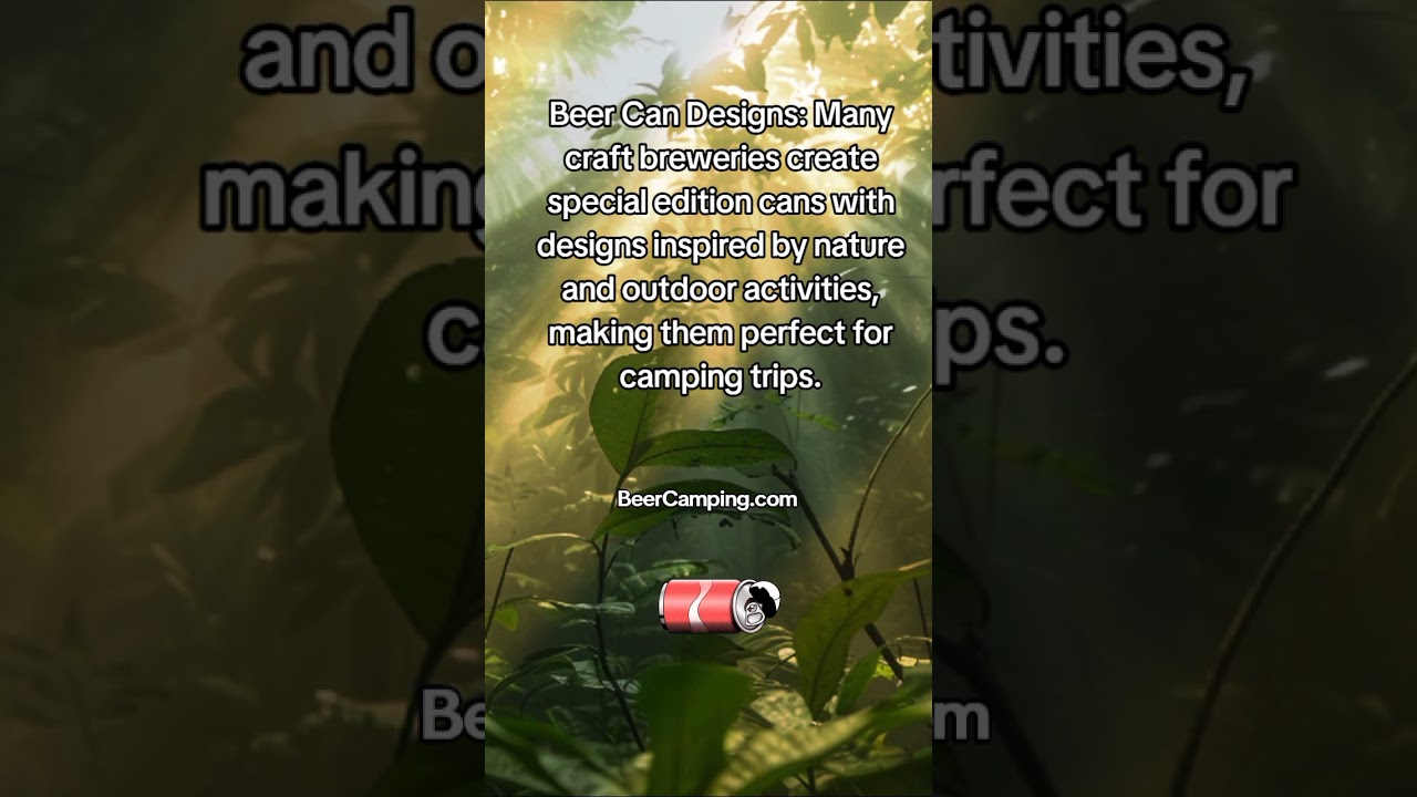 Craft breweries are creating special edition cans with nature-inspired designs for camping trips