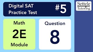 Digital SAT 5, Math Module 2E, Question 8 (xy-plane)