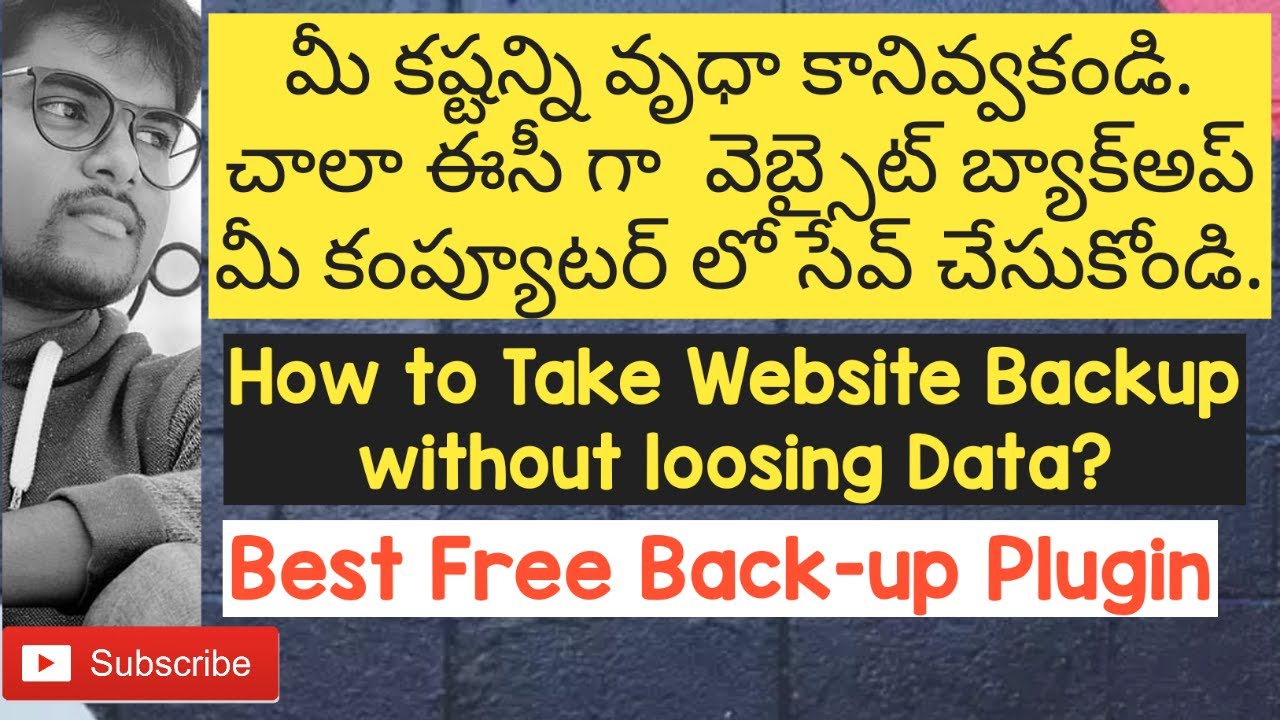 How To Take WordPress Backup Manually Telugu || WpVIVID Plugin ...