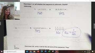 Video Notes 8.2 - Arithmetic Sequences and Series