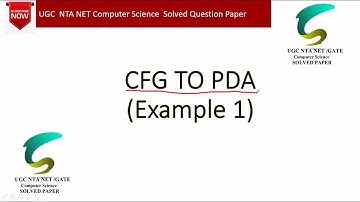 Convert CFG to PDA🔥  by Sandeep Srivastava CFG  TO PUSH DOWN AUTOMATA