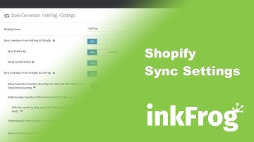 Shopify: Store Connector Sync Settings