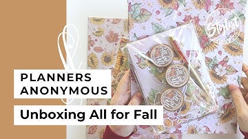 Unboxing the All for Fall kit | Planners Anonymous
