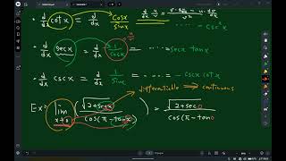 ch 3-6 The Chain Rule, ch 3-7 Implicit Differentiation