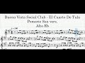 Buena Vista Social Club El Cuarto De Tula Alto Saxophone Notes Eb Buena Vista Social Club El Cuarto De Tula Alto Saxophone Notes Eb