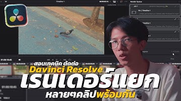 Davinci 101 | สอนวิธีเรนเดอร์หลายๆคลิปพร้อมกันใน Timeline เดียว | มือใหม่ตัดต่อ EP.23