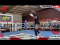 BRUCE &#39;SHU SHU&#39; CARRINGTON SHADOW BOXING WORKOUT AT THE TOP RANK GYM IN VEGAS