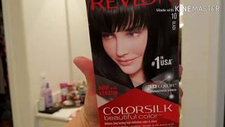 Dying my hair & eyebrows black/Vlogmas Day 18