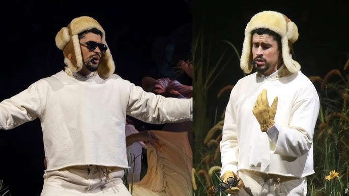 Bad Bunny performing during the Super Bowl halftime break is an obvious and  subversive - YouTube