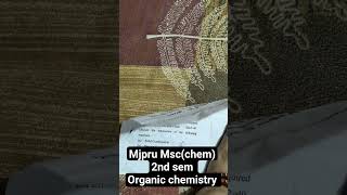 Mjpru Msc(chem) 2nd sem organic chemistry #mjpru #msc #chemistry #learning #trending #shorts #viral