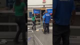 Thieves attempt to steal full cart of groceries at Walmart