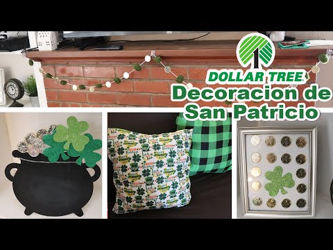 4 Decoraciones para el Hogar de el Dia de San Patricio, Manualidades Dollar Tree - JohanaCaudiGs @Los290ss