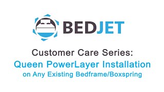 Installing a PowerLayer on an existing bedframe