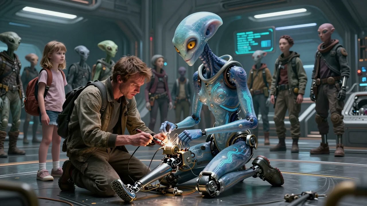 The Alien Woman’s Prosthetic Was Broken—A Human Child Had an Answer | HFY | A Short Sci-fi Story