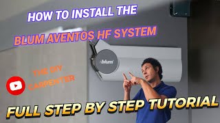 How to Install The Blum Aventos HF System Cabinets DIY Beginners Tutorial