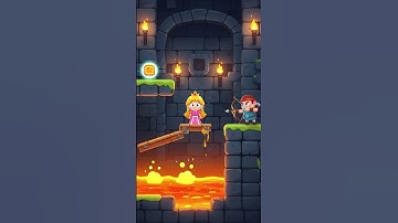 Save The Princess Before She Falls Into The Lava! #gaming #gamedev #indiedev