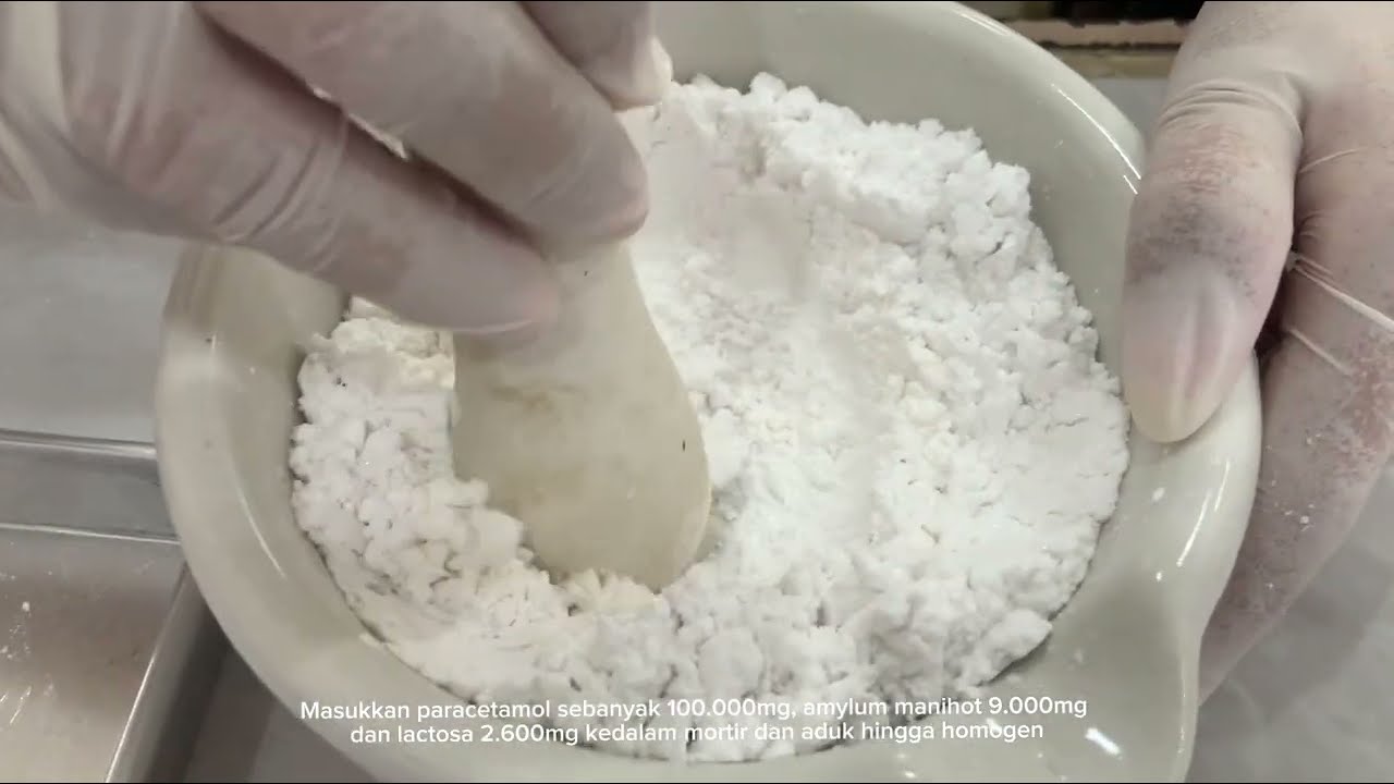 VIDEO PRAKTIKUM PEMBUATAN TABLET PARACETAMOL