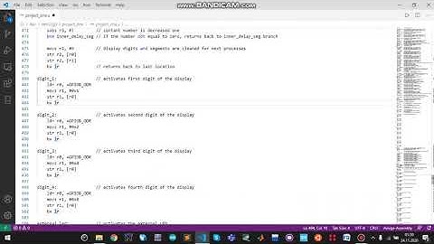 ELEC334 PROJECT1 -RANDOM NUMBER GENERATOR AND COUNTDOWN PROJECT - ASSEMBLY CODES EXPLANATION PART IV