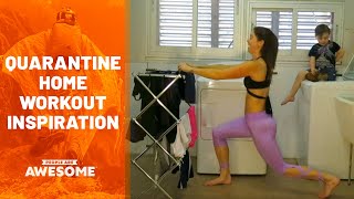 Social Distancing Home Workouts | People Are Awesome