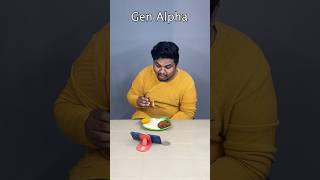 How Every Generation Kids Eat Food 🤯😂🥰🤪 #mrteju #shorts #comedy #entertainment