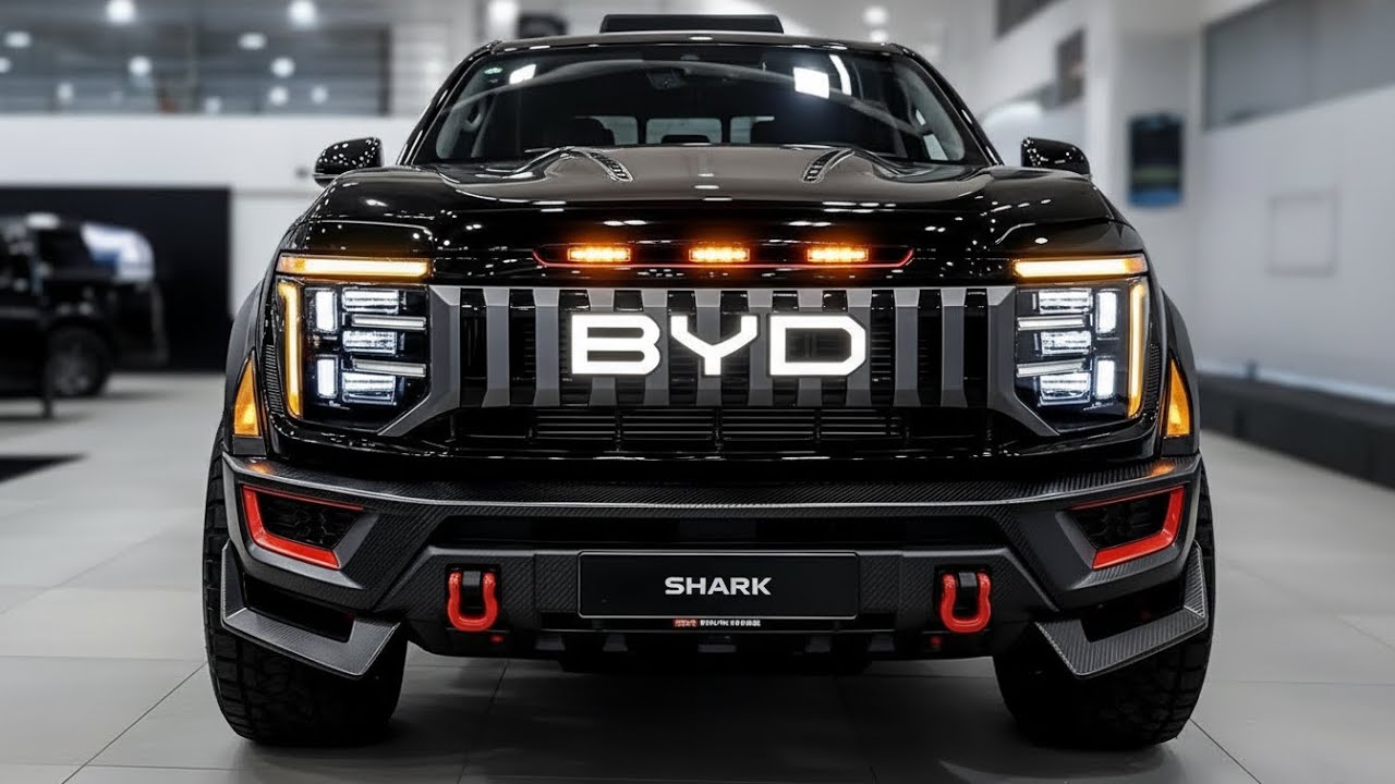 2026 BYD Shark بيك أب – شاحنة المستقبل الهجينة والكهربائية بقوة ذكية