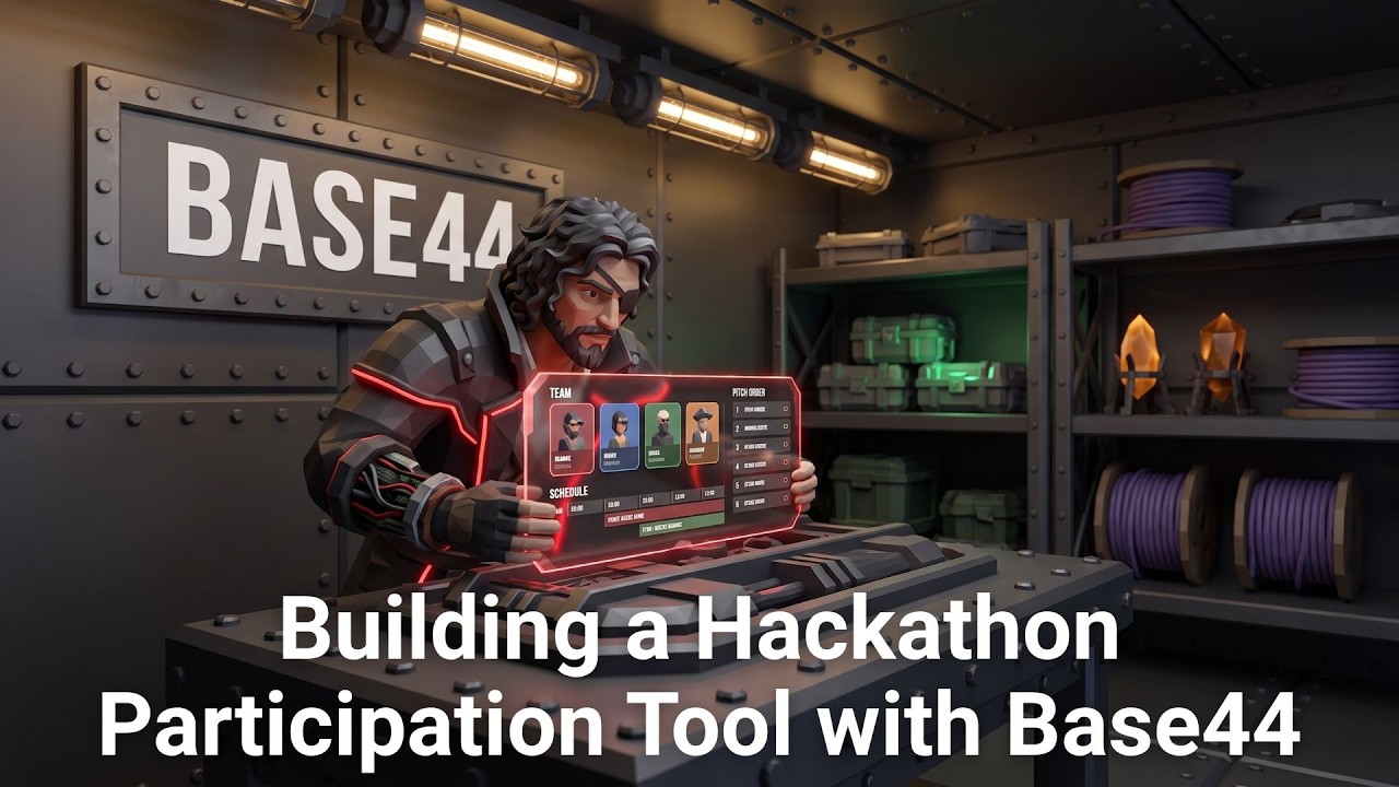 Building a Hackathon Participation Tool with Base44 — Part 1