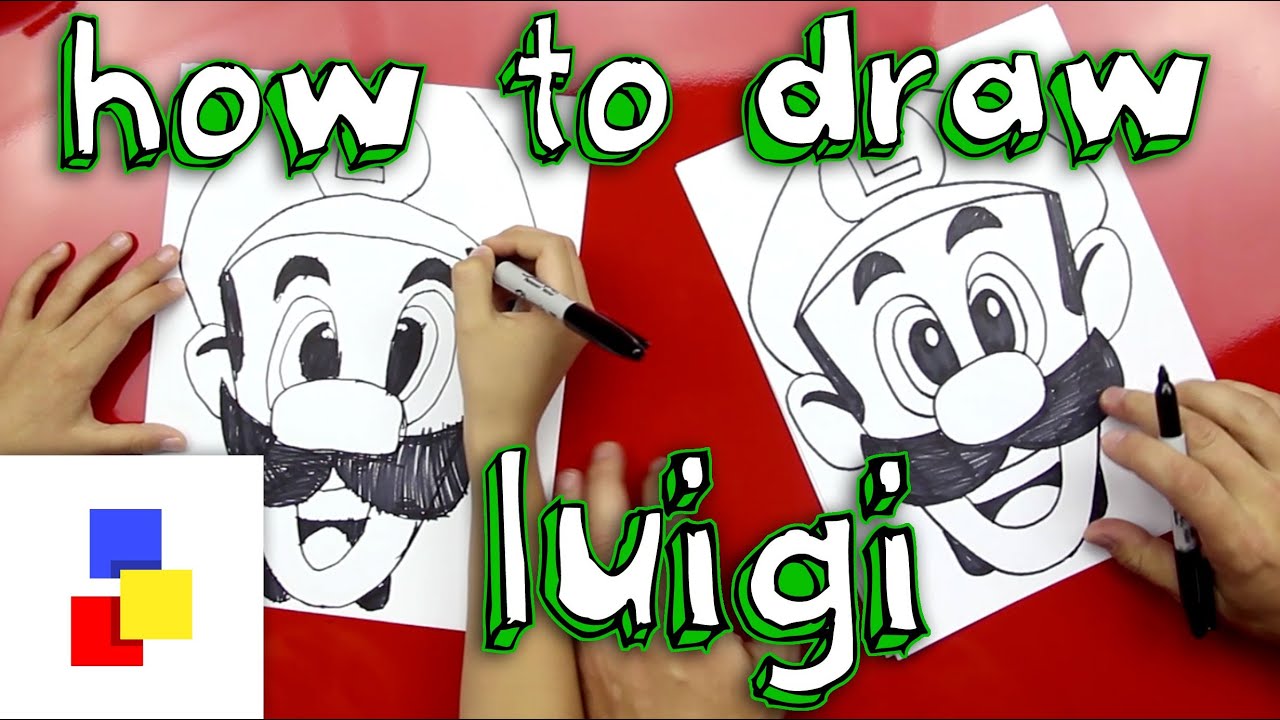 How To Draw Luigi - YouTube