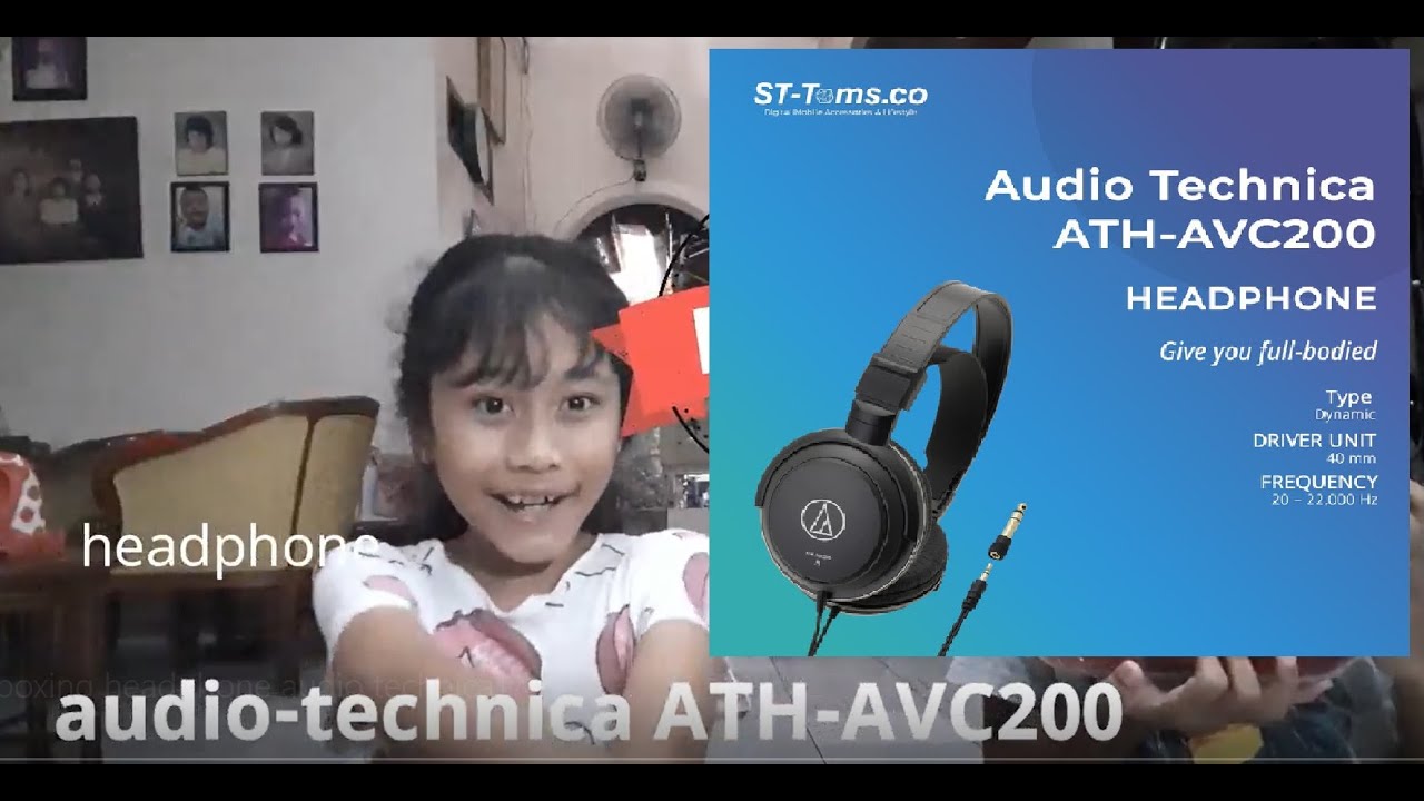 Unboxing \u0026 Review Headphone audio-technica ATH AVC200 - YouTube