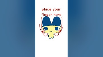 Place your finger here! #tamagotchi #mametchi #animation #flipaclip #memes