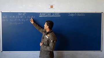 12th Statistics | GSEB | Chapter 2 | Part 15 | Example 29, 30, 31 |