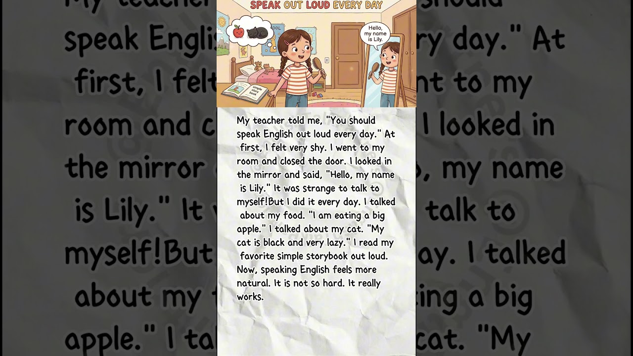 Speak Out Loud Every Day | Slow English | 