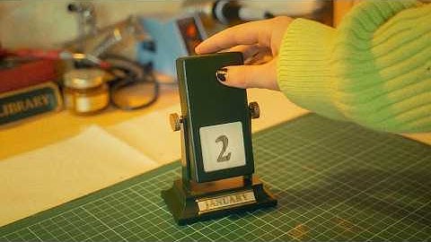 i made a perpetual flip calendar to celebrate the new year