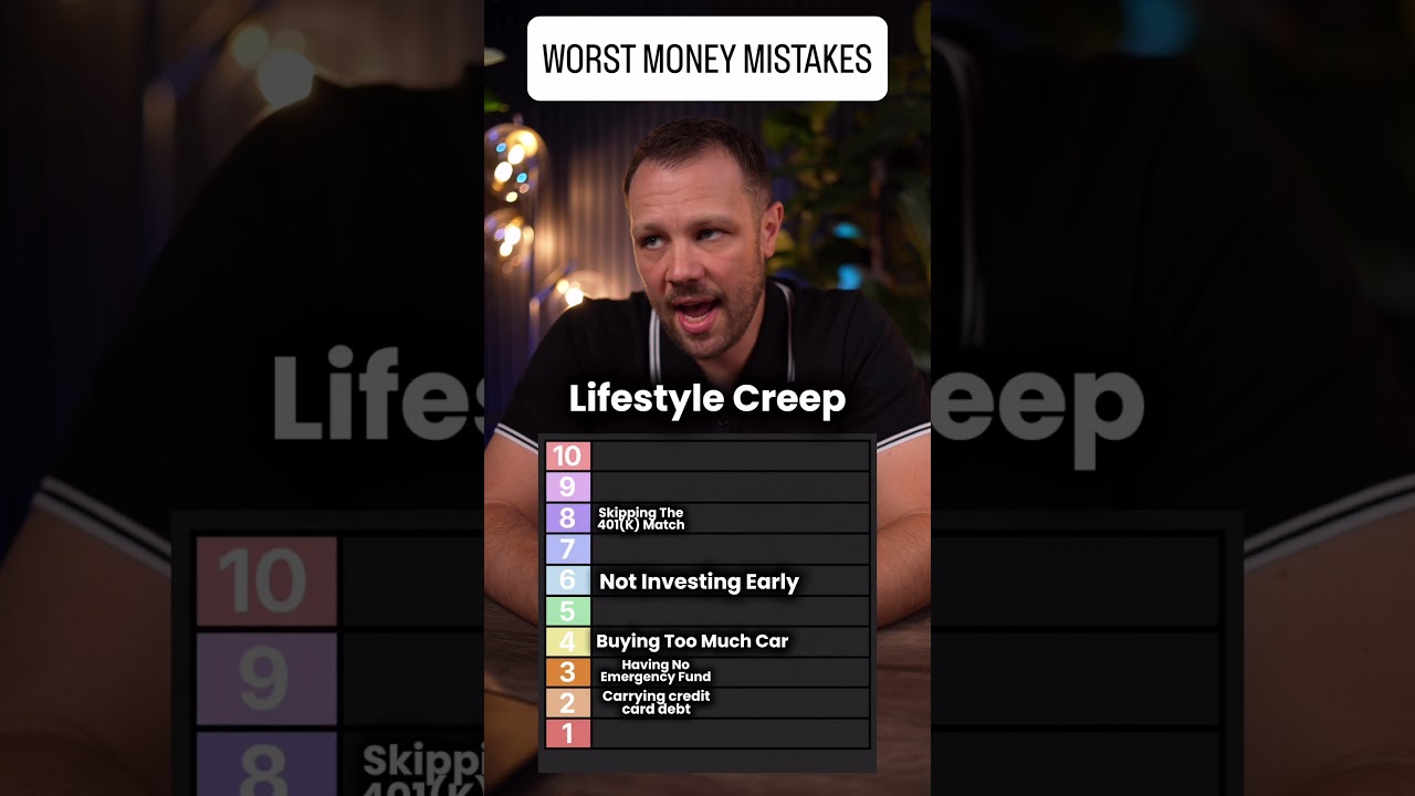 Worst Money Mistakes 1-10!