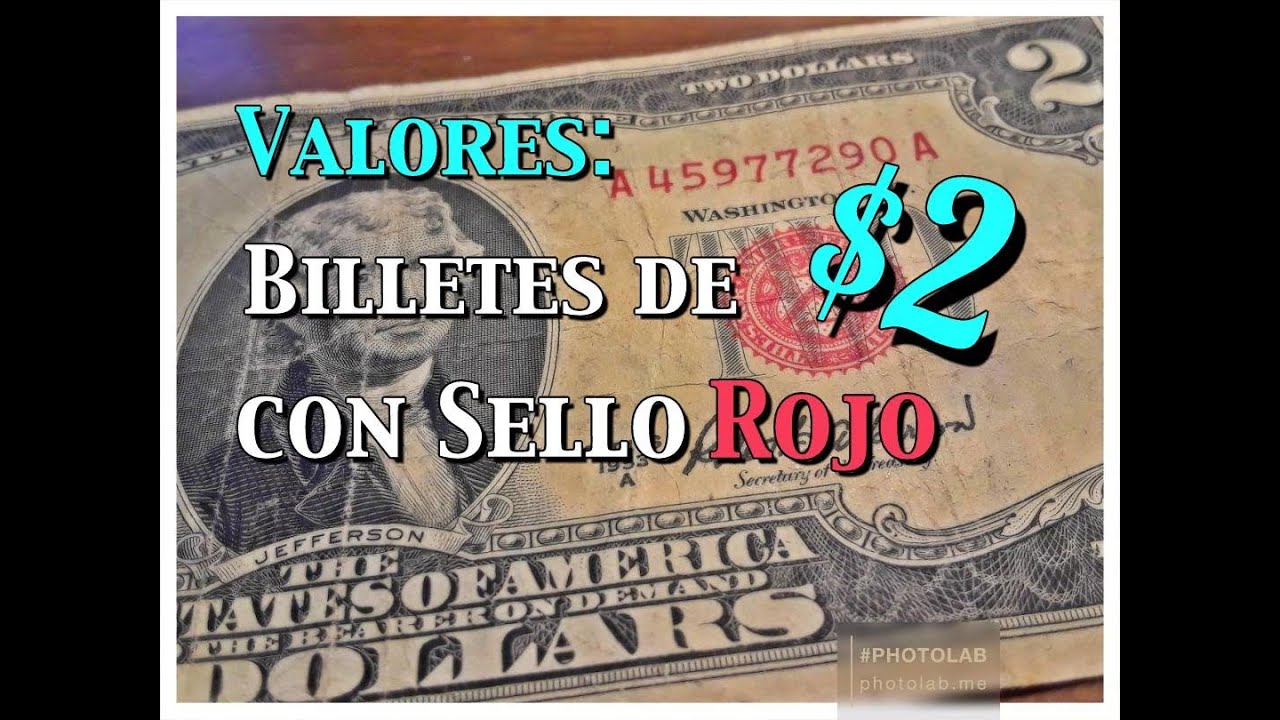 bisonte Especialista Altoparlante billete de 2 dolares sello rojo
