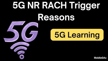5G NR RACH Trigger Reasons | 5G Learning | Tutorial | Training