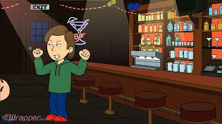 Boris Beats Up Big Drunk Bill As Revenge For Yelling At Cailloubig Drunk Bill Gets Arrested