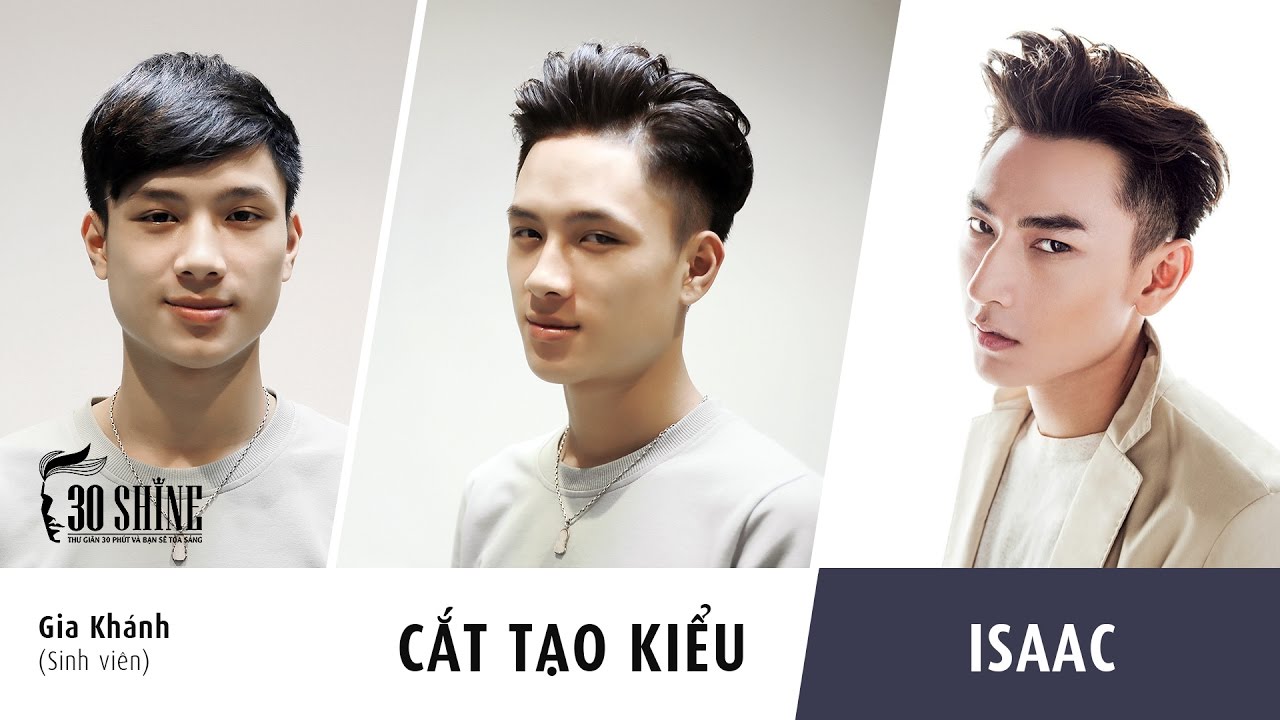 Cắt tạo kiểu Side Part | Phong cách Isaac | Gia Khánh - YouTube