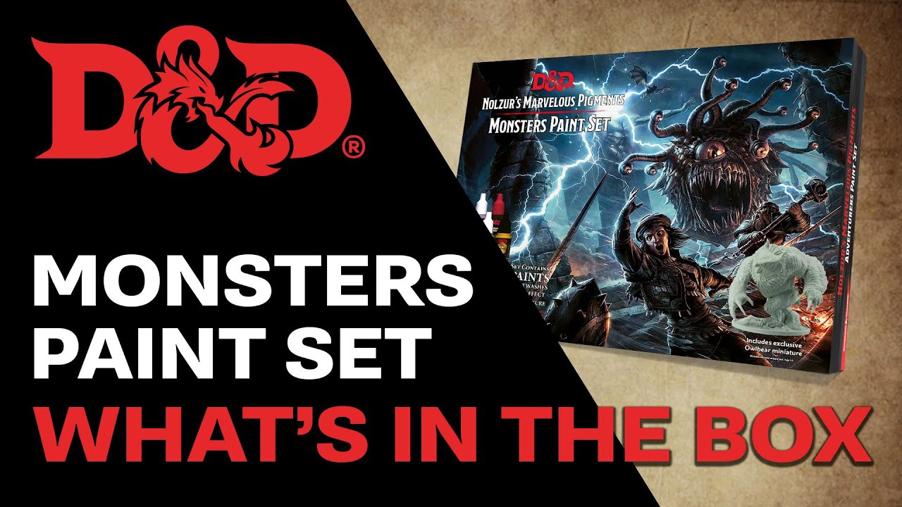 D&D Monster Paint Set  What's in the Box 