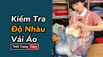 Kiểm tra độ nhàu của vải khi thùa khuy áo về | Thời Trang Thủy