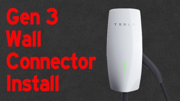 Past Tesla Wall Connector Installation with PVC Conduit #evchargers 