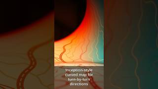 Inception-Style Curved Map Navigation Concept