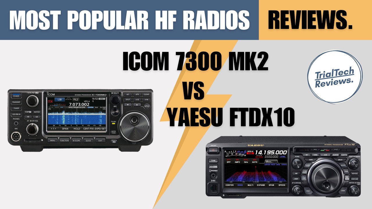 Icom 7300MK2 VS Yaesu FTDX10 Most Powerful HF Radios | Which HF