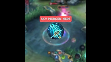 Item BROKEN Sky Piercer diNERF!! #mobilelegends #mlbb #shorts