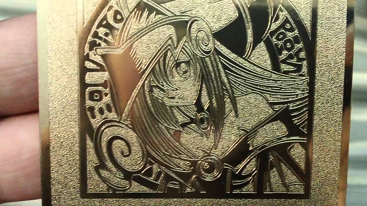 Mixed copper gold plated Dark Magician Girl Yugioh card - YouTube