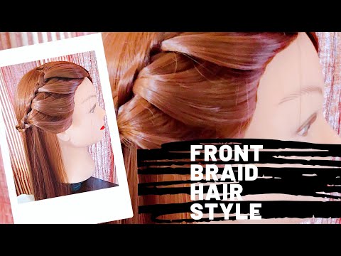 Easy FRONT BRAID || HAIR TUTORIAL