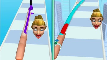 Nail Stack 💅🎨🖍️ All Levels Gameplay Android,ios