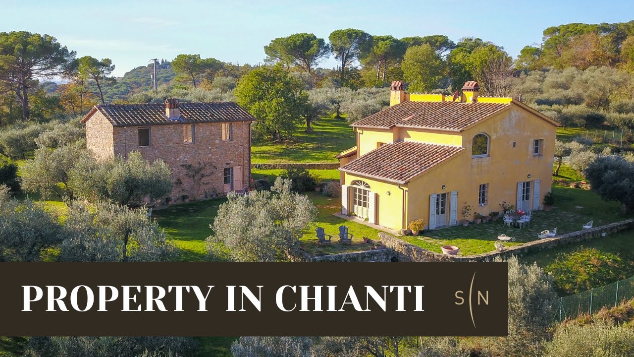 Wonderful property with land in Chianti
