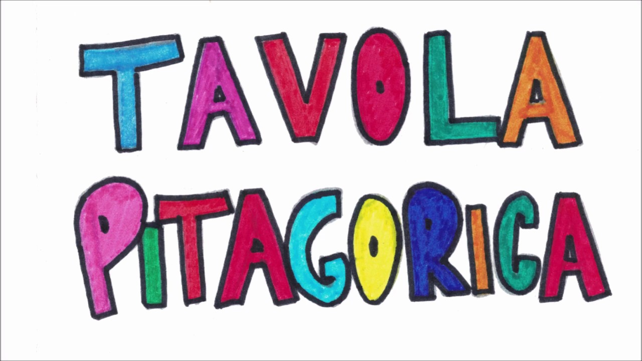 Tavola Pitagorica B.F.G. - Historybit