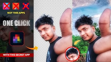 How to Remove Photo Background in Just One Click - Secret App🔥| Erase Image Background