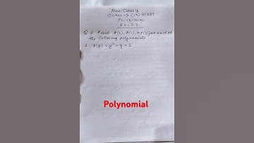 Polynomial Class 9 Exercise 2.2 Question 2
